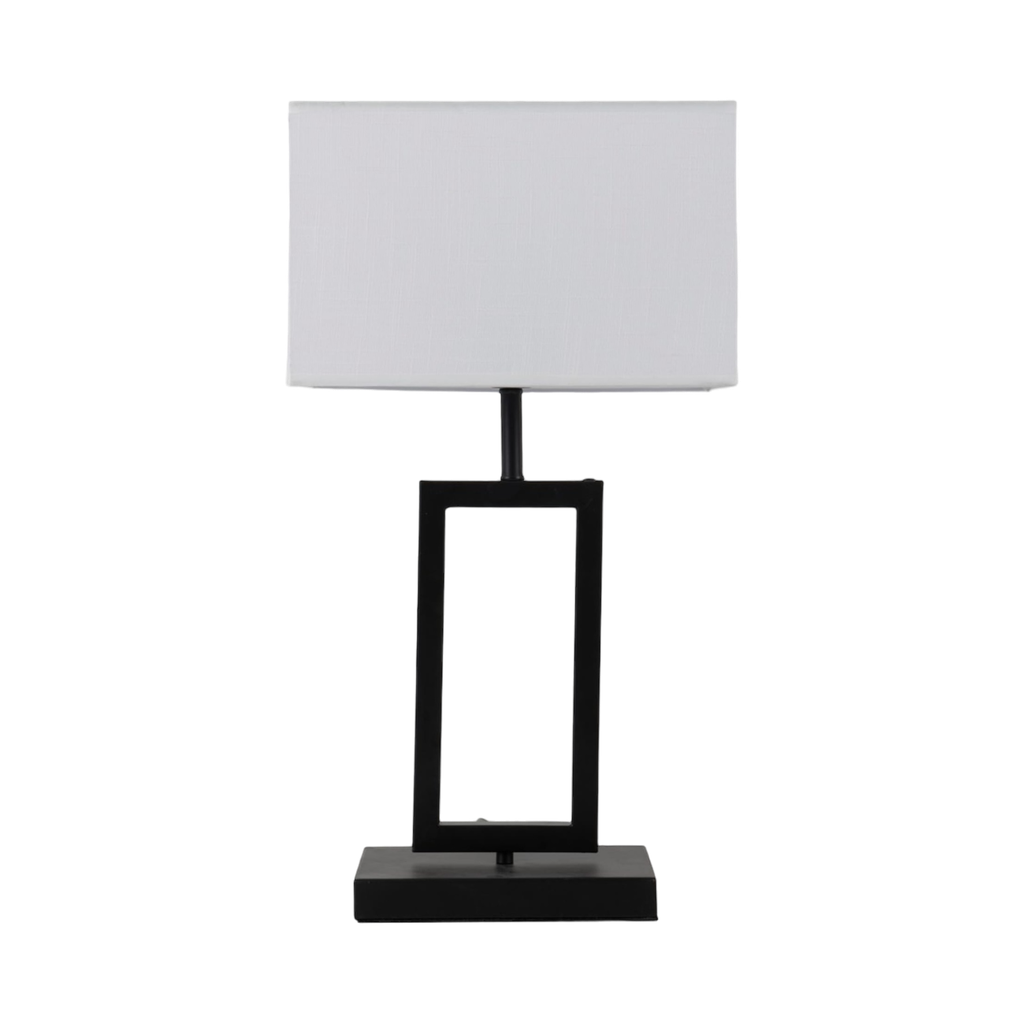 TABLE LAMP IRON-SHADE WHITE H600CMx320