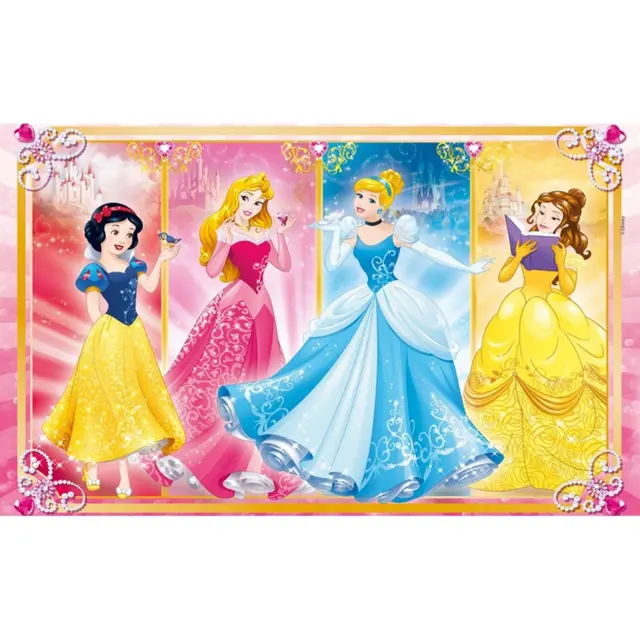 DB-Clementoni - Supercolor Disney Princess Puzzle 2Χ60 Pcs 