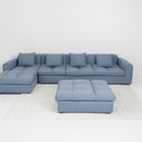 ZIZ 4-Seater Fabric Left Corner Sofa