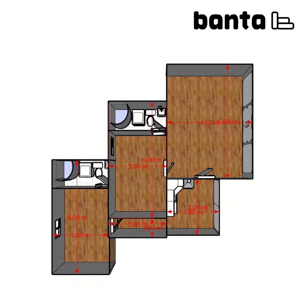 Villa Chalet with 2 Bedrooms