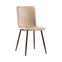Dining Chair Walunt Transfer Leg- L.Beige PU