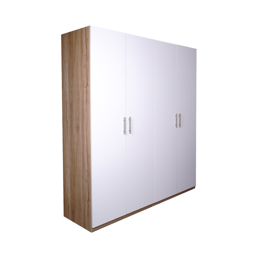 WARDROBE 200*60*220 CM OAK /WHITE DOORS dormi