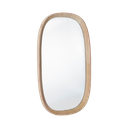 WOODEN FRAMED MIRROR-NATURAL-CLEAR