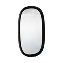 WOODEN FRAMED MIRROR-BLACK-CLEAR