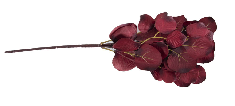 Polyester leaves-Red-19x19x43Cm