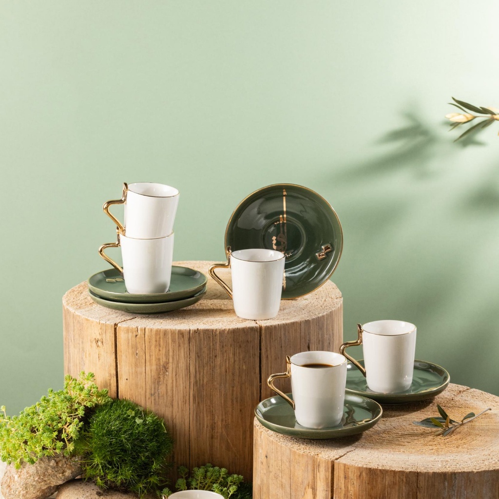 OT- Set of 6 Cups and Saucers