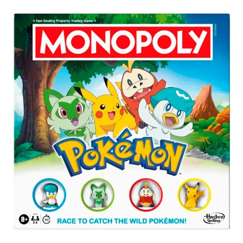 DB-Hasbro Monopoly Pokemon Edition Board Game for Kids 