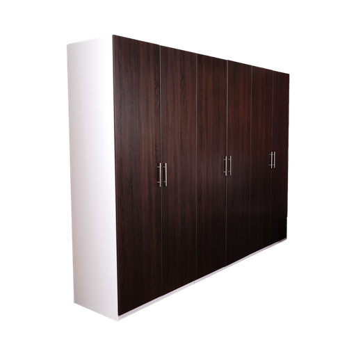 [X59550] WARDROBE 300*60*220 CM WHITE/ARAL DOORS casper