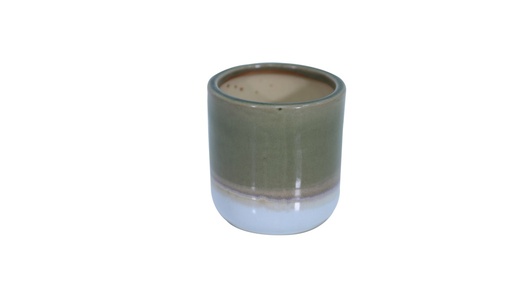 [P24298] 9.4-H10Cm Ceramic Pot-Green