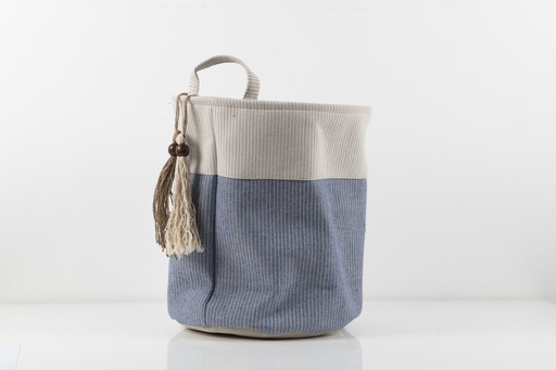 [P25570] Linen hamper  35xH40cm