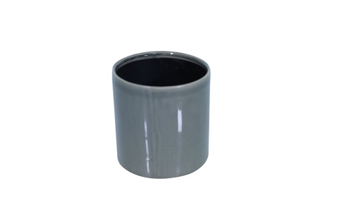 [P24285] 12.5- H13Cm Ceramic Pot- Grey
