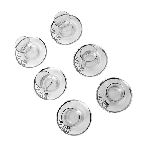 [P12026] 12 Pcs Tea Set Matte Silver