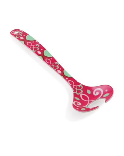 [P01085] Serving Spoon 26X7.2X0.4Cm Melamin Pink