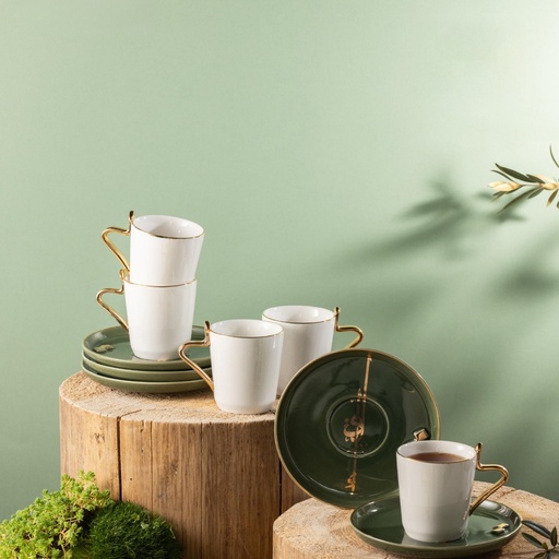 [X128776] OT- Set of 6 Cups and Saucers