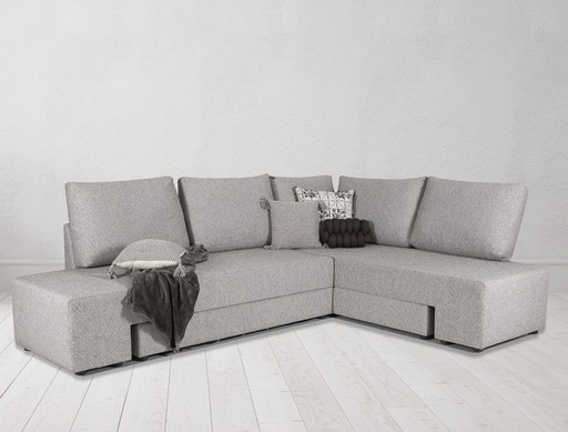 [X132450] Corner sofa bed left side