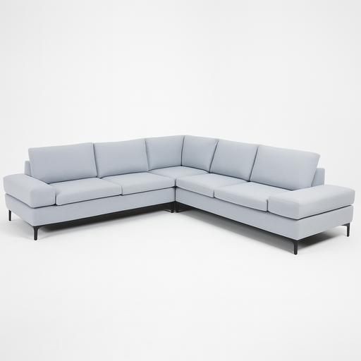 [X132455] Lewa 6-Seater Fabric corner sofa