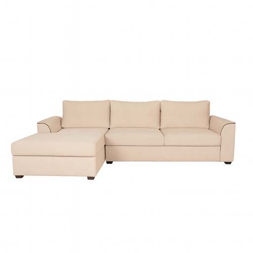 [X133047] Lamy 4-Seater Velvet Left Corner Sofa