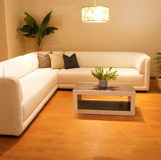 [X134051] Finni 6-Seater Velvet Corner Sofa 