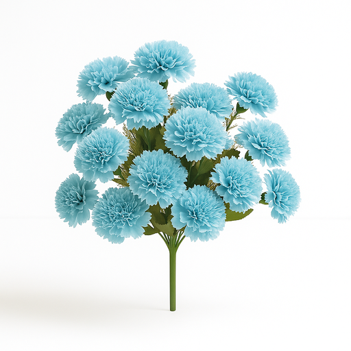 [X137188] FC-Carnation Flower (Shade of Blue)