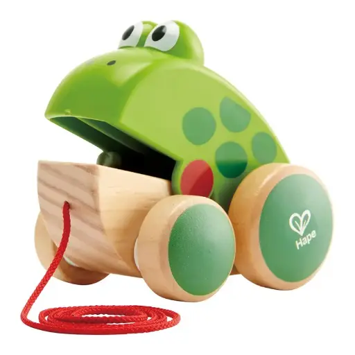 [X138584] DB-Hape - Frog Pull Along - Green 