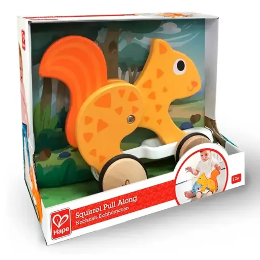 [X138594] DB-Hape Baby Squirrel Pull Toy 