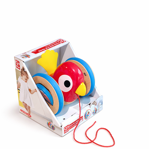 [X138612] DB-Hape - Baby Bird Pull Along - Red 