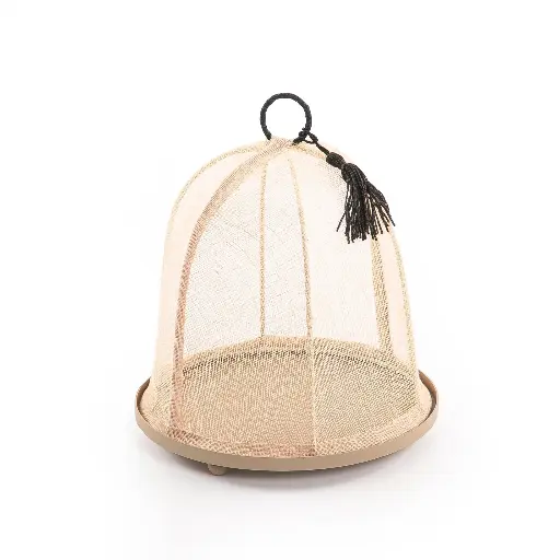 [X138819] CF-Circular iron base with cover brown color