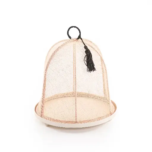 [X138821] CF-Circular iron base with cover light beige color