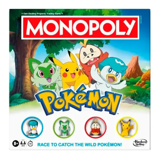 [X140078] DB-Hasbro Monopoly Pokemon Edition Board Game for Kids 